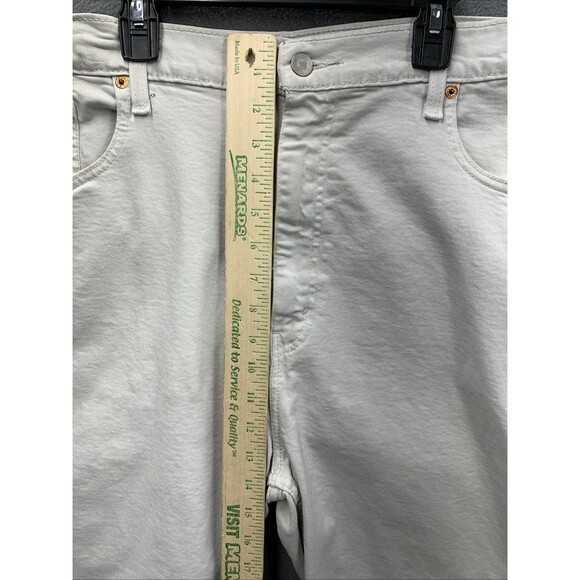 Levi's 569 Denim Shorts Mens Loose Straight Off White PC9-35569-0340 Size 38 - Picture 6 of 15